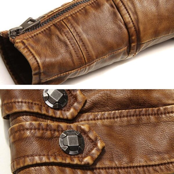 Espnman Leather Chopper Jacket - Image 7