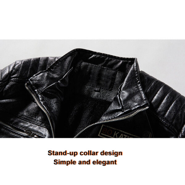 Espnman Men's Leather Jacket - Image 9