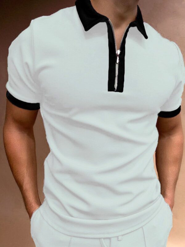 Men's Casual Short Sleeve Polo Shirt - Image 4