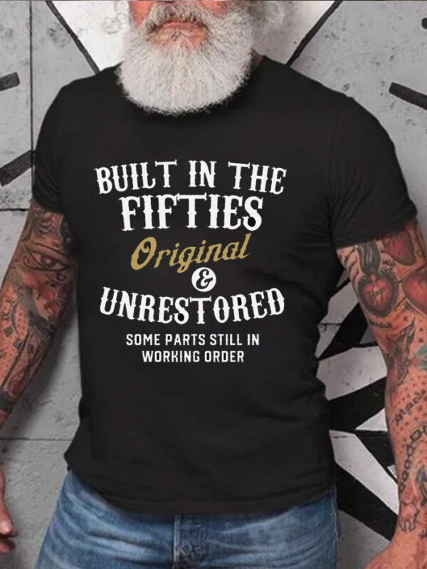 Built In The Fifties 50s Original Unrestored Printed T-Shirts & Tops