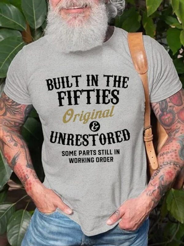 Built In The Fifties 50s Original Unrestored Printed T-Shirts & Tops - Image 5