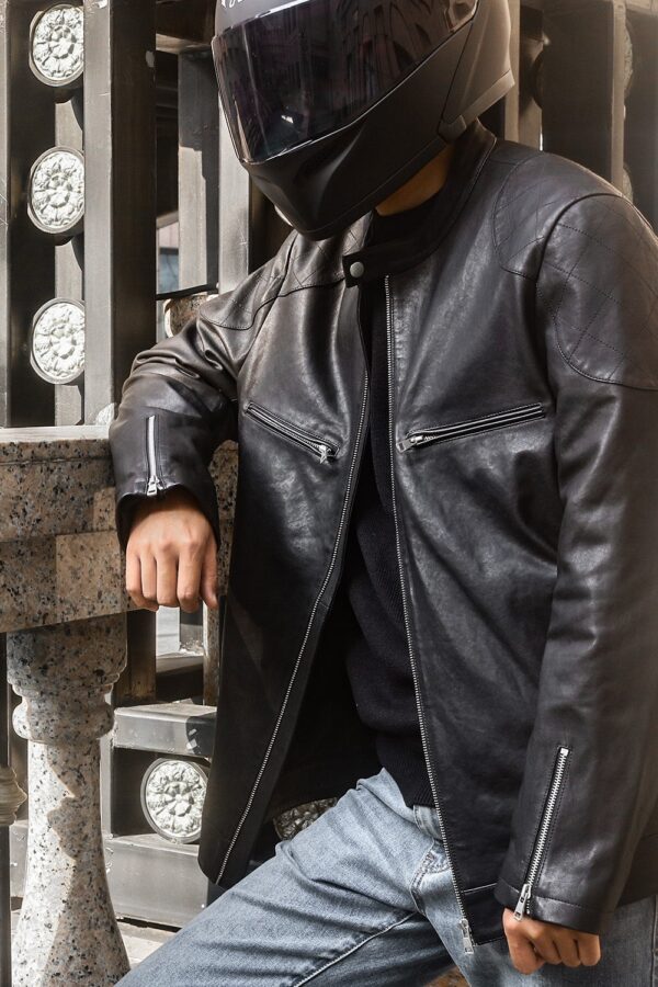 Eagle CM2 Men's Classic Leather Jacket - Image 7