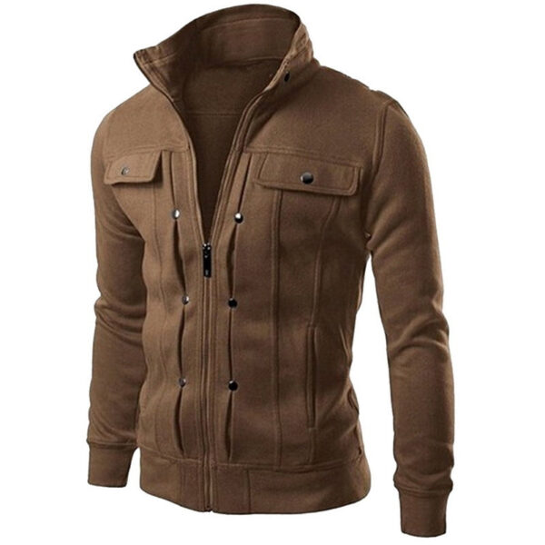 Men's Fashion Casual Side Zip Hoodie - Image 5