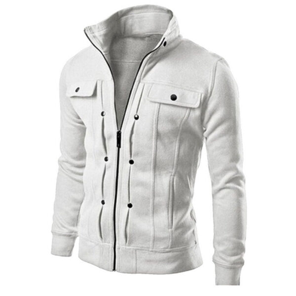 Men's Fashion Casual Side Zip Hoodie - Image 6