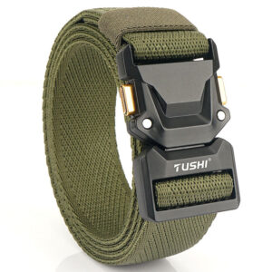 Men's Outdoor Leisure Tactical Quick Release Buckle Elastic Belt