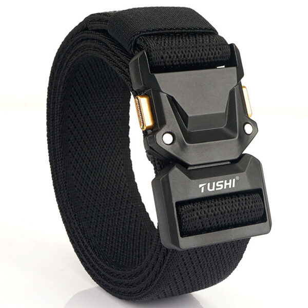 Men's Outdoor Leisure Tactical Quick Release Buckle Elastic Belt - Image 2