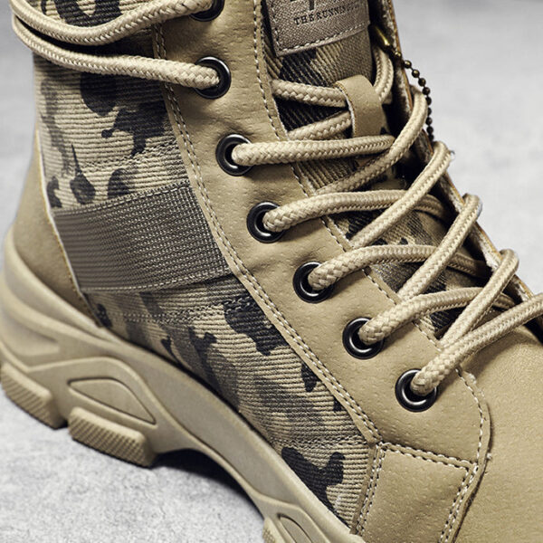 Men's Casual Camouflage Martin Boots Vintage Military Boots - Image 8