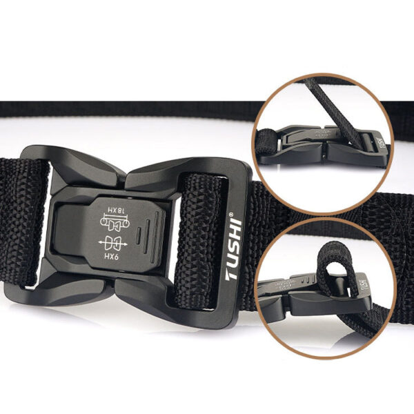 Men's Outdoor Commuter Buckle Fast Dry Nylon Tactical Belt - Image 6