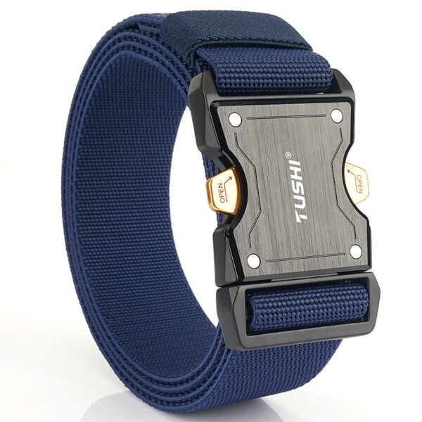 Men's Outdoor Nylon Quick Dry Aluminum Alloy Buckle Tactical Belt - Image 4