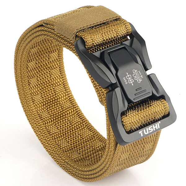 Men's Outdoor Commuter Buckle Fast Dry Nylon Tactical Belt - Image 4