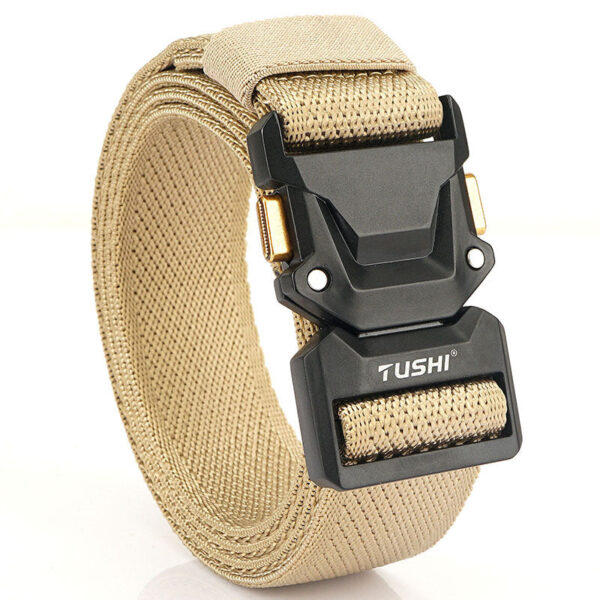 Men's Outdoor Leisure Tactical Quick Release Buckle Elastic Belt - Image 6