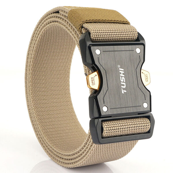 Men's Outdoor Nylon Quick Dry Aluminum Alloy Buckle Tactical Belt - Image 5