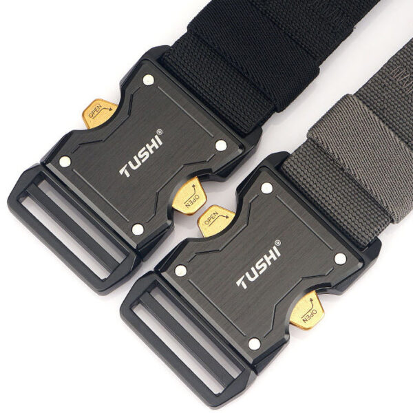 Men's Outdoor Nylon Quick Dry Aluminum Alloy Buckle Tactical Belt - Image 6