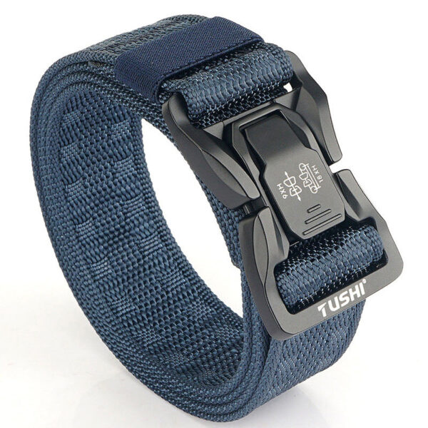 Men's Outdoor Commuter Buckle Fast Dry Nylon Tactical Belt - Image 3