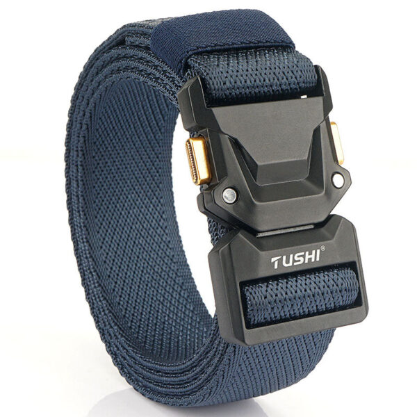 Men's Outdoor Leisure Tactical Quick Release Buckle Elastic Belt - Image 4