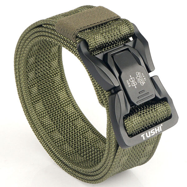 Men's Outdoor Commuter Buckle Fast Dry Nylon Tactical Belt - Image 2