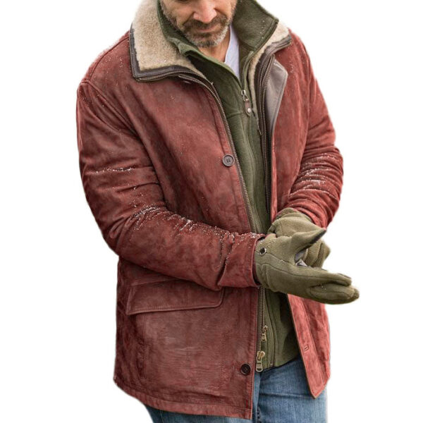 Mens Outdoor Retro Warm Cotton Jacket - Image 3