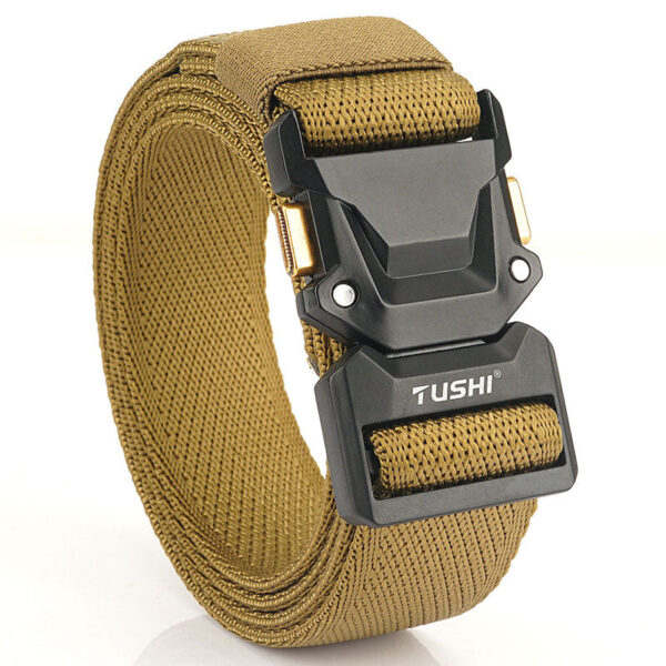 Men's Outdoor Leisure Tactical Quick Release Buckle Elastic Belt - Image 9