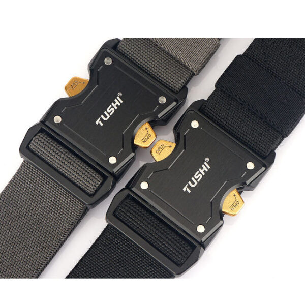 Men's Outdoor Nylon Quick Dry Aluminum Alloy Buckle Tactical Belt - Image 7