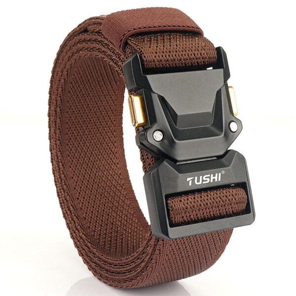 Men's Outdoor Leisure Tactical Quick Release Buckle Elastic Belt - Image 5
