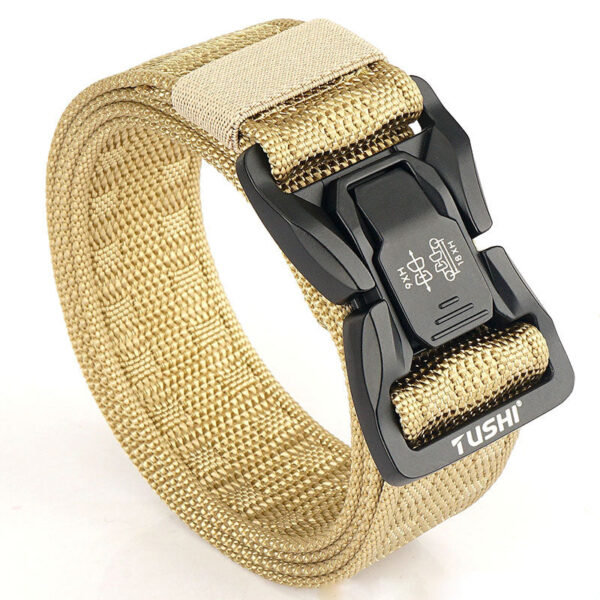 Men's Outdoor Commuter Buckle Fast Dry Nylon Tactical Belt - Image 5