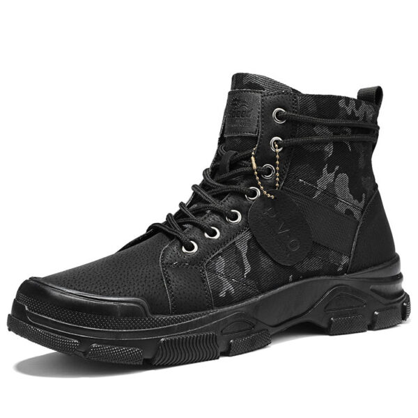 Men's Casual Camouflage Martin Boots Vintage Military Boots - Image 5
