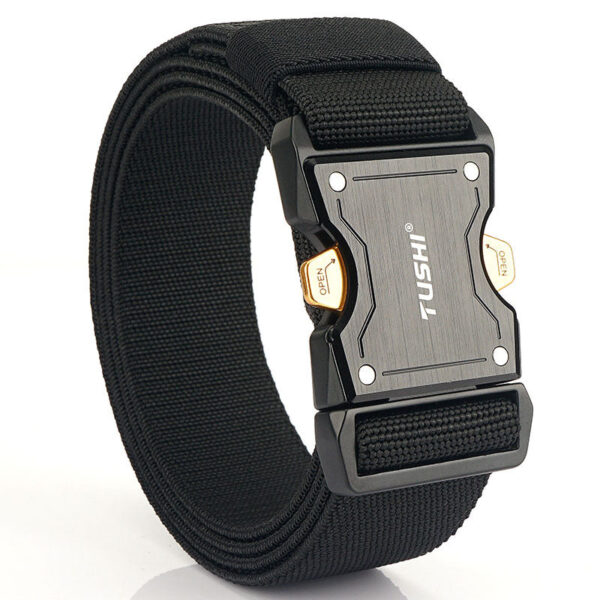 Men's Outdoor Nylon Quick Dry Aluminum Alloy Buckle Tactical Belt - Image 2