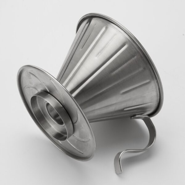 Stainless Steel Pour Dripper Patented Wave Design - Image 2