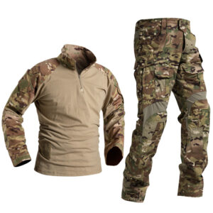 G3 Combat Clothing Suit Men's Tactical Uniform（With Removable Knee Pads）