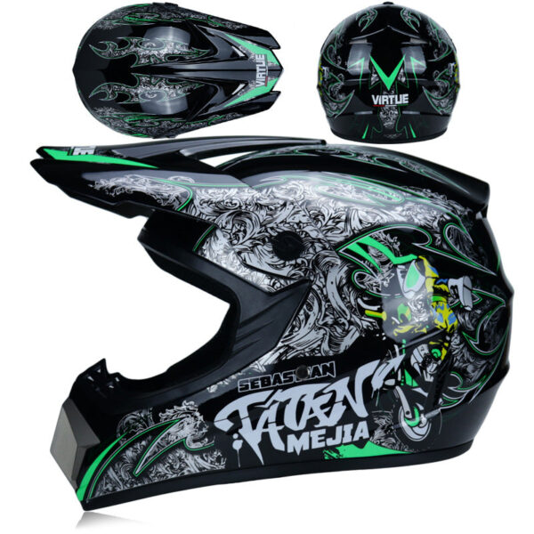 All-weather Off-Road Motorcycle Helmet Virtue Dirt Bike Racing Helmet - Image 5