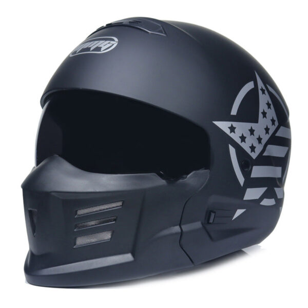 MMG Full Face Motorcycle Helmet DOT - Titanium Gray - Image 6