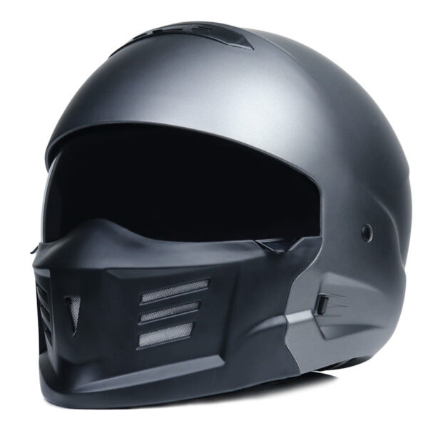 MMG Full Face Motorcycle Helmet DOT - Titanium Gray