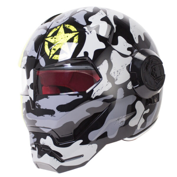 Vintage Full Face Motorcycle Helmet - Image 9