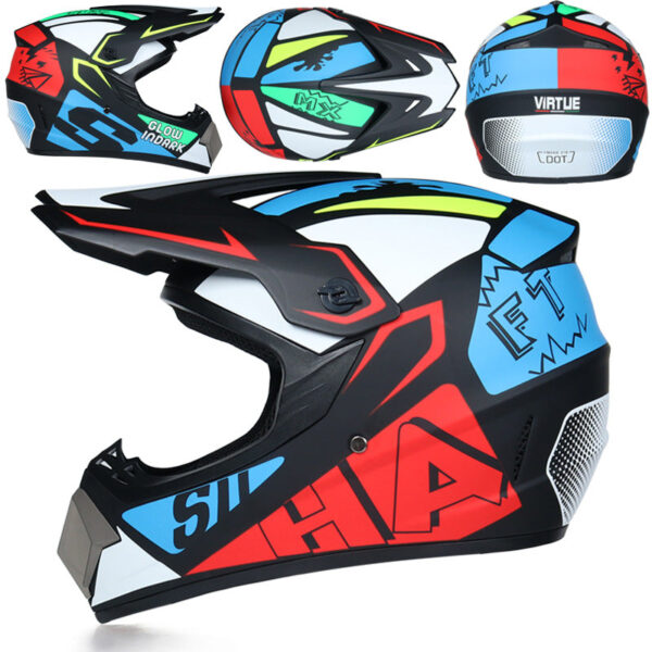 All-weather Off-Road Motorcycle Helmet Virtue Dirt Bike Racing Helmet - Image 6