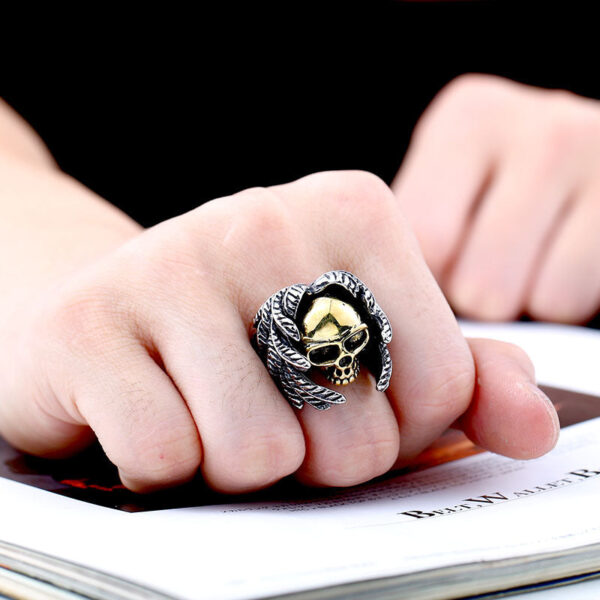 Winged Skull Ring - Image 4