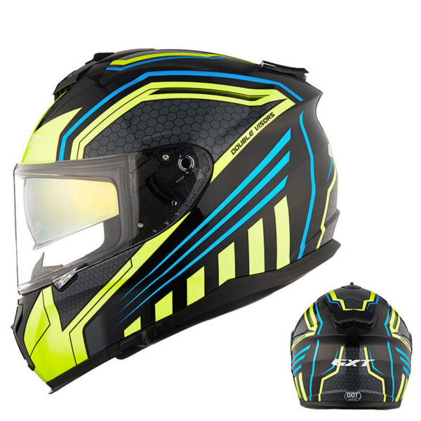 Full Face Racing Helmet Dual Visors Carbon Motorcycle Helmet - Image 3