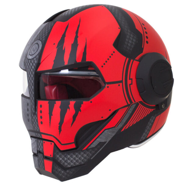 Vintage Full Face Motorcycle Helmet - Image 2