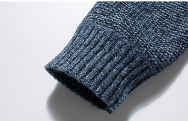 Men's Outdoor Warm Fleece Stand Collar Sweater Cardigan - Image 4