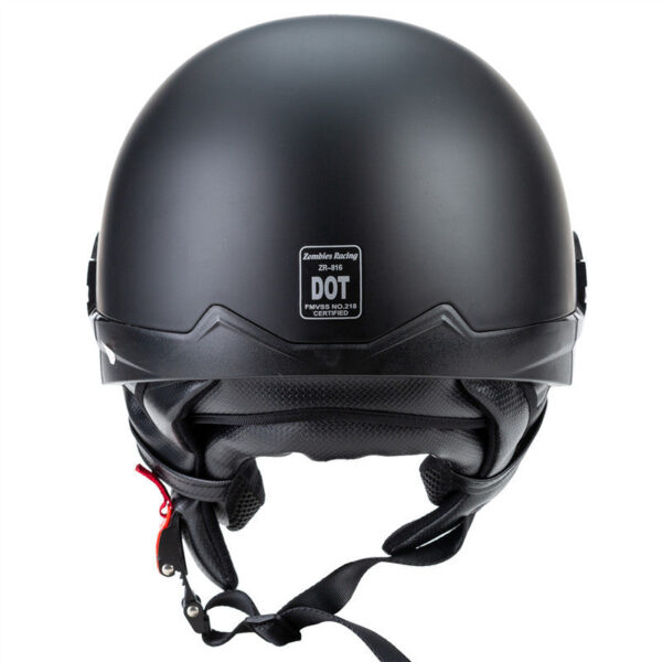 Vintage Harley Half Face Helmet DOT - Image 2