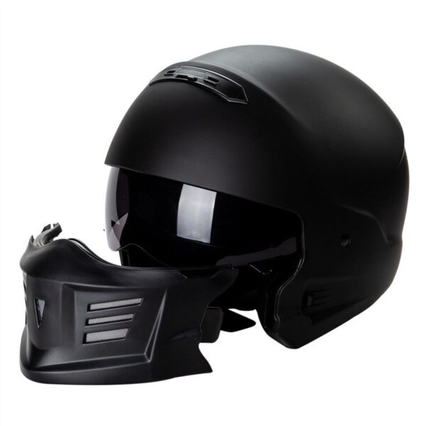 Combat Racing Helmet 3/4 Open Face Motorcycle Helmet - Image 2