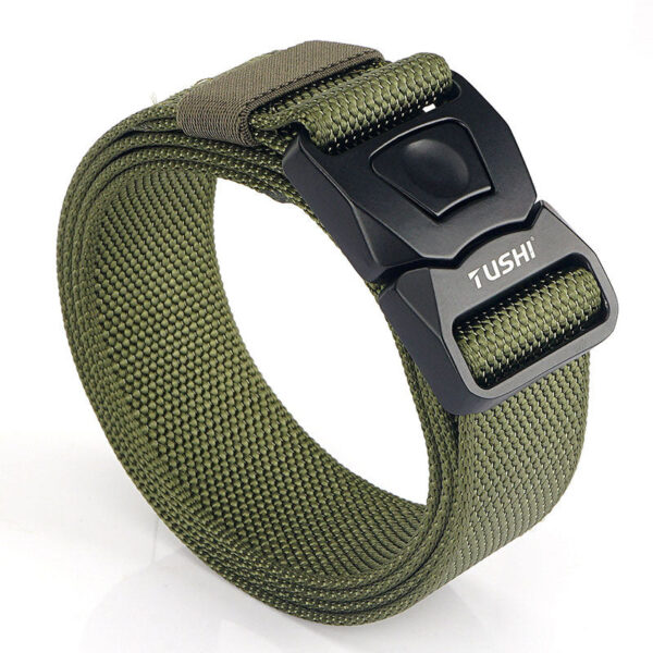 Men's Outdoor Tactical Quick Buckle Belt CS Field Training Nylon Outer Belt - Image 2