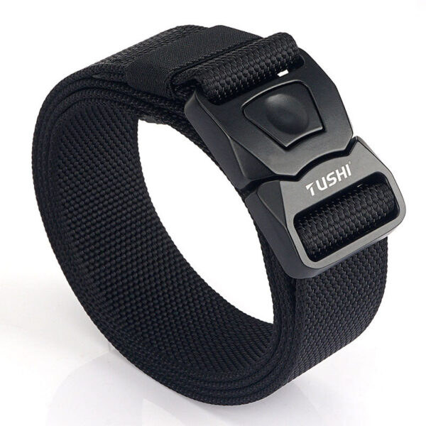 Men's Outdoor Tactical Quick Buckle Belt CS Field Training Nylon Outer Belt