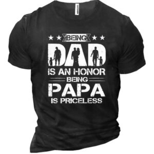 Papa Men's Cotton Short Sleeve T-Shirt