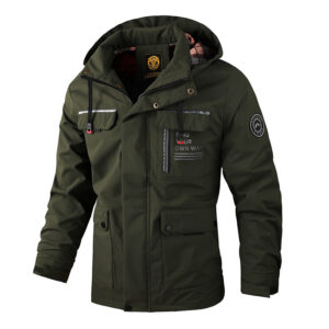 Men's Outdoor Zip Pocket Casual Jacket Coat