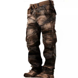 Men's Vintage Distressed Washed Jeans