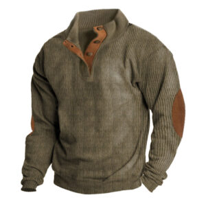 Men's Outdoor Waterproof Stand Collar Long Sleeve Sweater