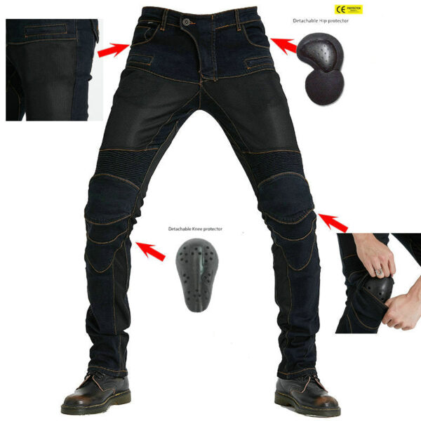 PK719 Summer Motorcycle Jeans With Protection Gear - Image 8