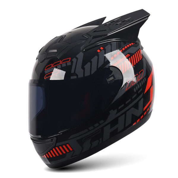 Full Face Motorcycle Helmet with Cool Horns - Image 5