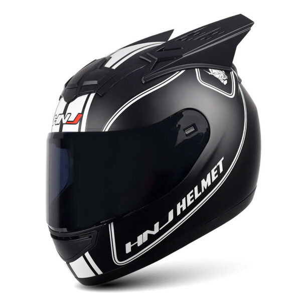 Full Face Motorcycle Helmet with Cool Horns - Image 7