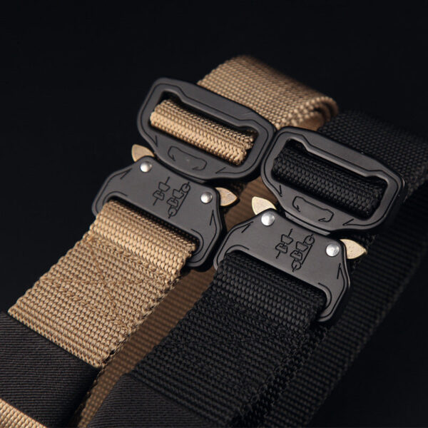 Men's Nylon Metal Buckle Outdoor Tactical Training Belt - Image 2